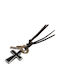 Pearl's Garden Black Men's Cross with Cord