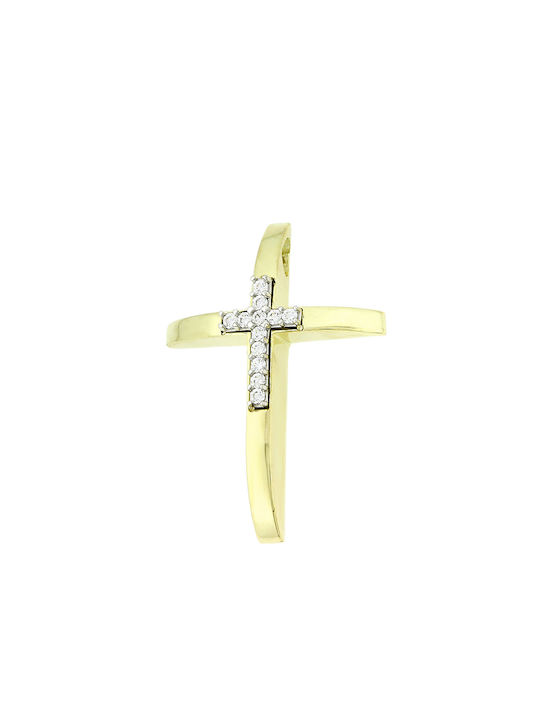 Femeiesc Aur Cruce 14K