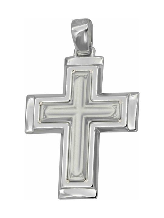 White Gold Cross 14K