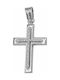 White Gold Cross 14K