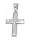 White Gold Cross 14K