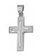 White Gold Cross 14K