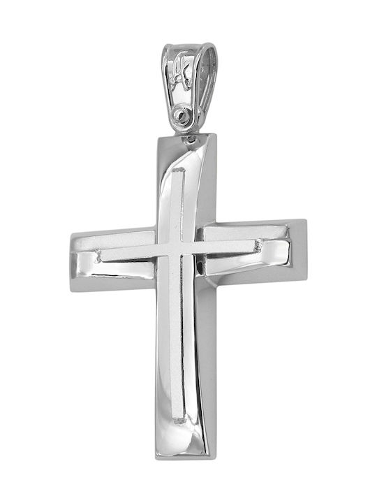 White Gold Cross 9K