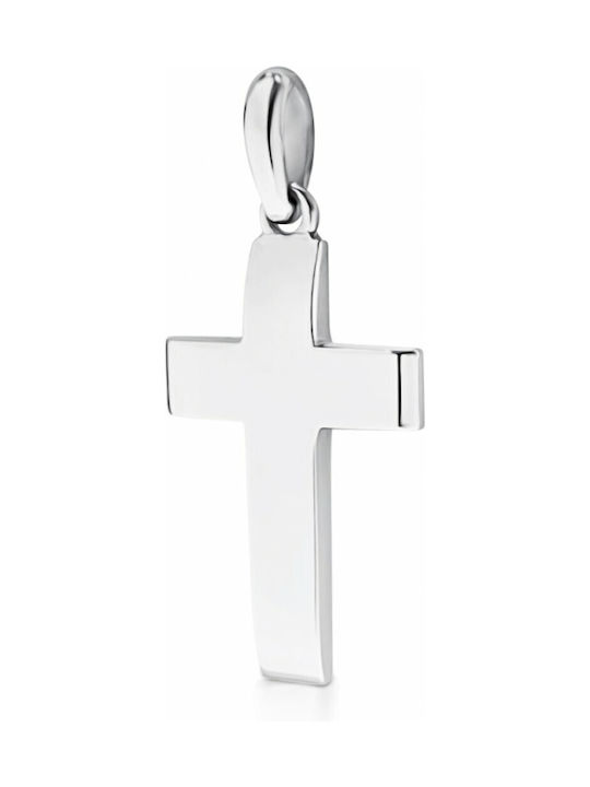 White Gold Cross 14K