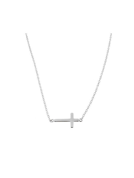 Kreuz aus Silber mit Kette