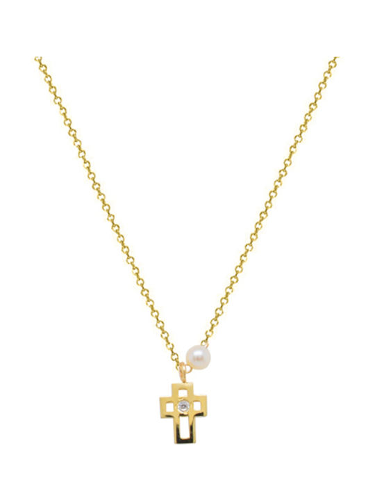 Gold Cross 14K with Chain