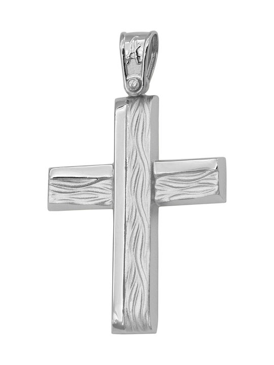 White Gold Cross 9K