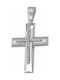 White Gold Cross 9K