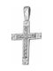 White Gold Cross 14K