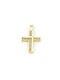 Kirkikosmima Men's Gold Cross 14K Double Sided