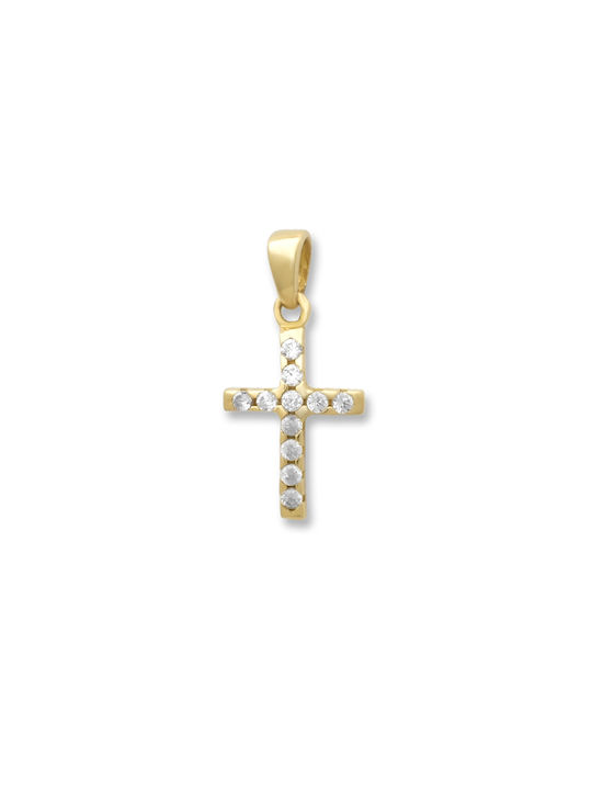 Damen Gold Kreuz 14K