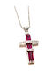 White Gold Cross 14K with Chain