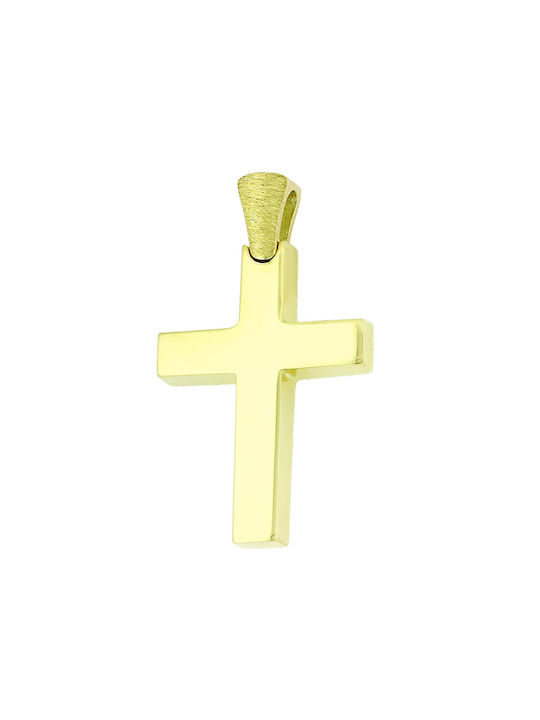 Herren Gold Kreuz 14K