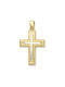 Damen Gold Kreuz 14K Beidseitig