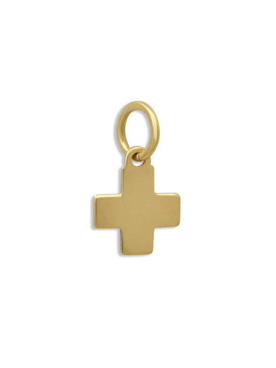 Herren Gold Kreuz 14K