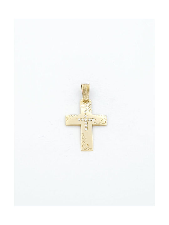 Kirkikosmima Damen Gold Kreuz 14K