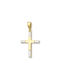 Damen Gold Kreuz 14K