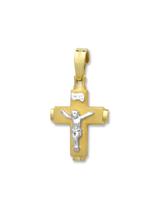 Men's Gold Cross 14K with the Crucified