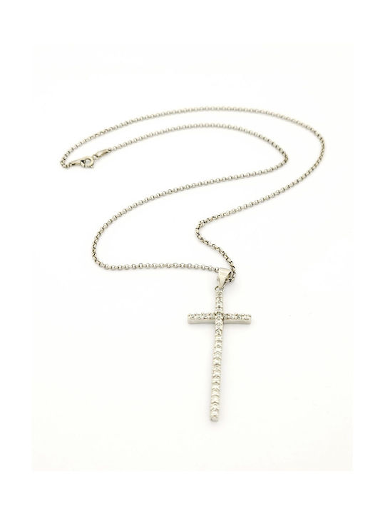 Kirkikosmima Women's Cross from Silver with Chain