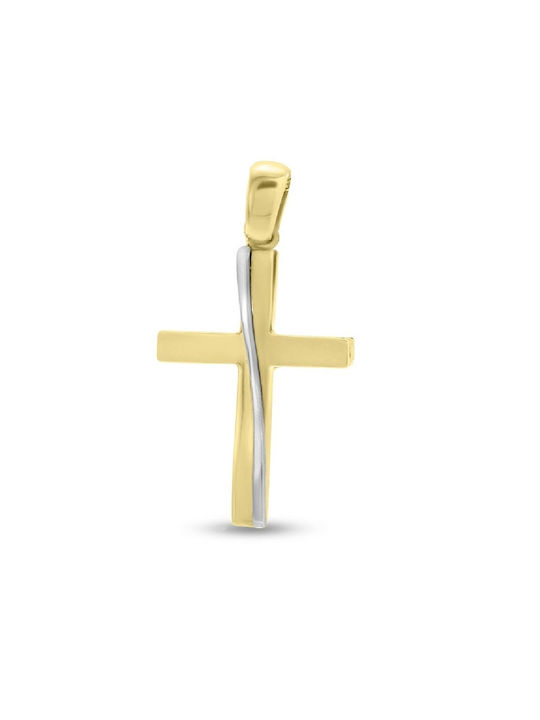 Herren Gold Kreuz 14K