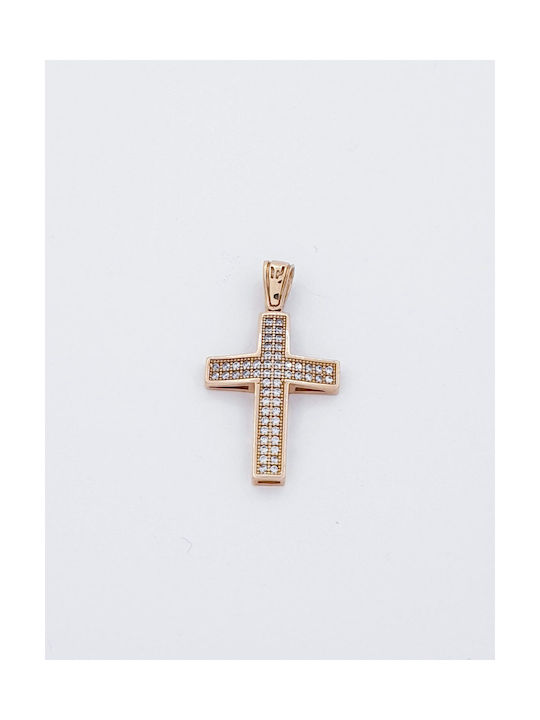 Kirkikosmima Women's Rose Gold Cross 14K