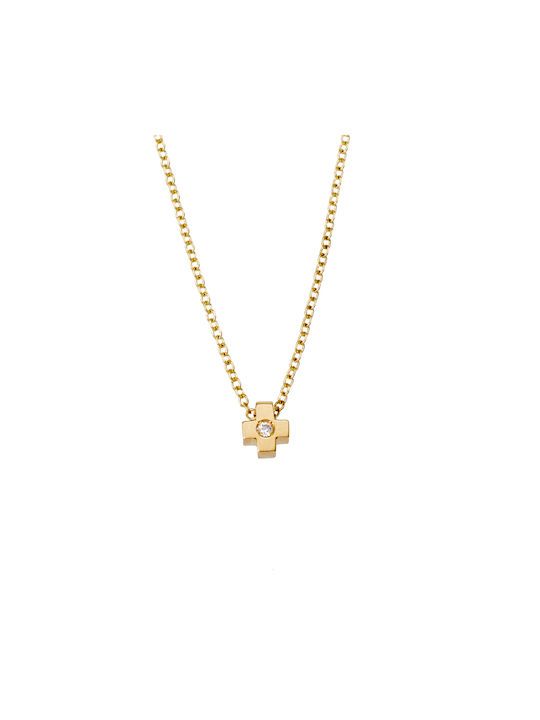 Gold Cross 18K with Chain