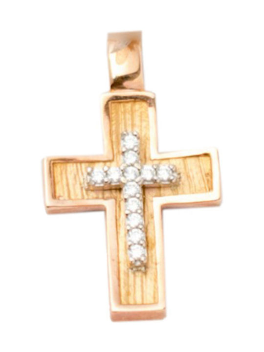 Rose Gold Cross 14K