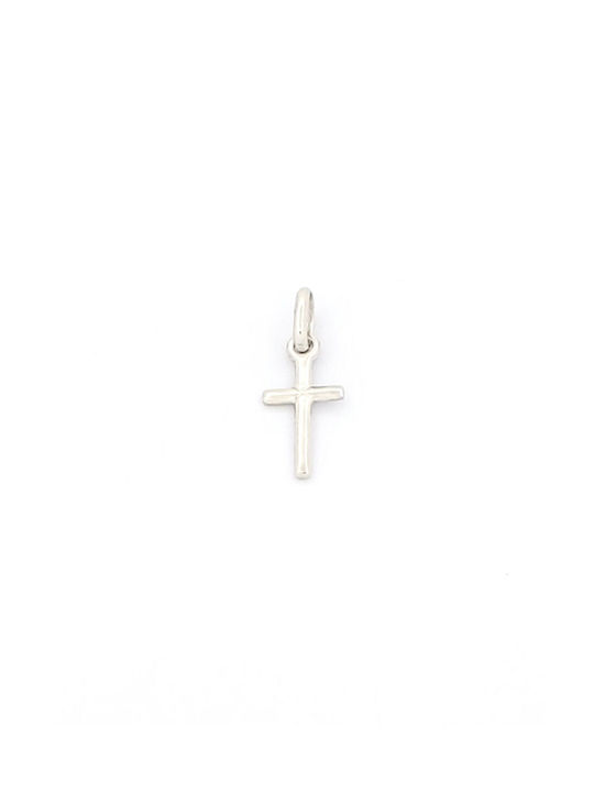 Kirkikosmima Women's White Gold Cross 14K with Chain