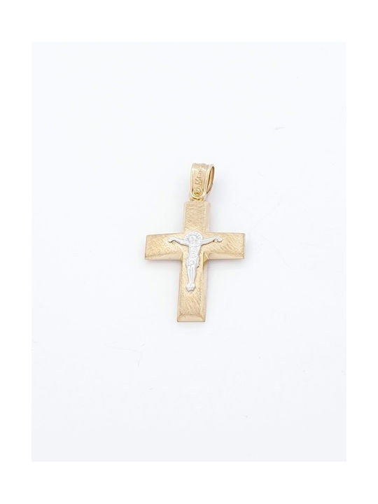 Kirkikosmima Men's Gold Cross 14K with the Crucified