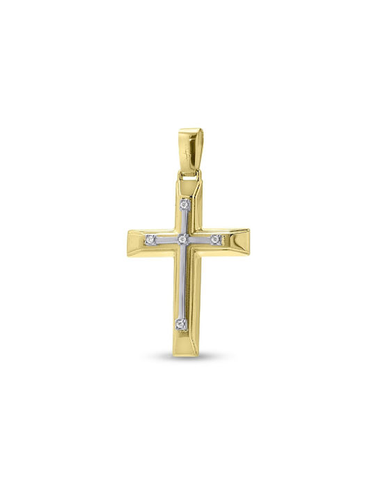 Women's White Gold Cross 14K