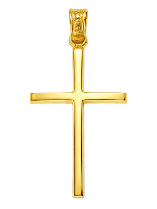FenixJewelry Γυναικείος Χρυσός Σταυρός 14Κ χωρίς Αλυσίδα
