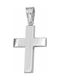 White Gold Cross 9K