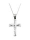 Men's Cross from Steel with Chain