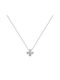 Women's White Gold Cross 14K with Chain