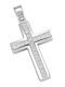 FenixJewelry Γυναικείος Λευκόχρυσος Σταυρός 14Κ χωρίς Αλυσίδα