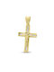 Herren Gold Kreuz 14K