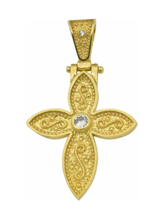 Cross from Gold Plated Silver