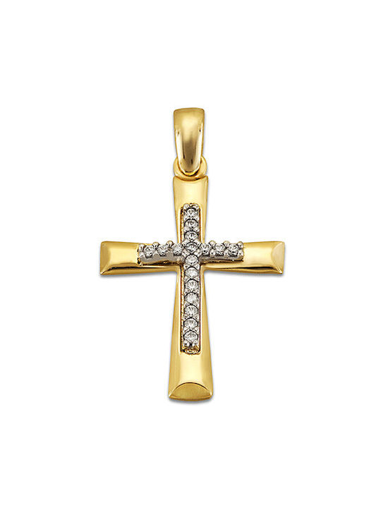 Damen Gold Kreuz 14K