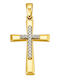 FenixJewelry Γυναικείος Χρυσός Σταυρός 14Κ χωρίς Αλυσίδα