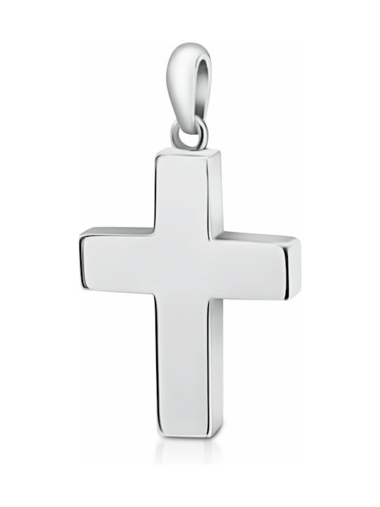 White Gold Cross 14K