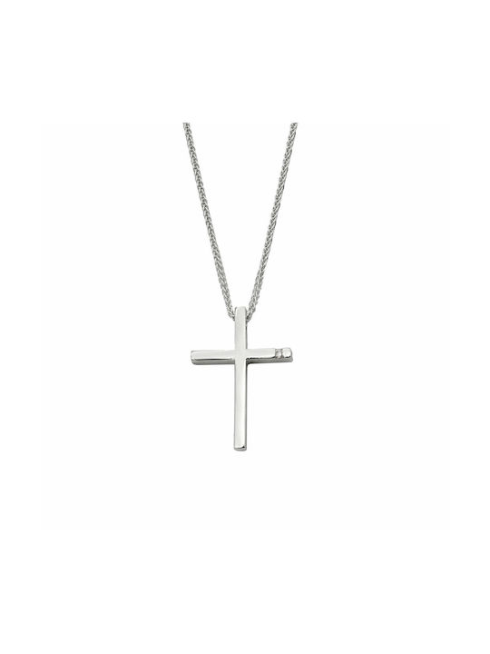 Kreuz aus Silber mit Kette