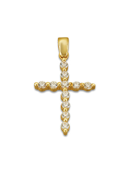 Damen Gold Kreuz 14K