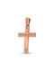 Women's Rose Gold Cross 14K