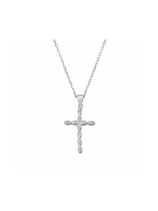 Kreuz aus Silber mit Kette