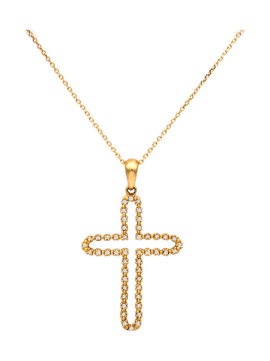 Margaritari Gold Cross 18K with Chain