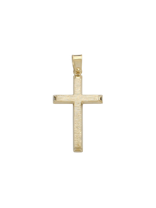 Herren Gold Kreuz 14K