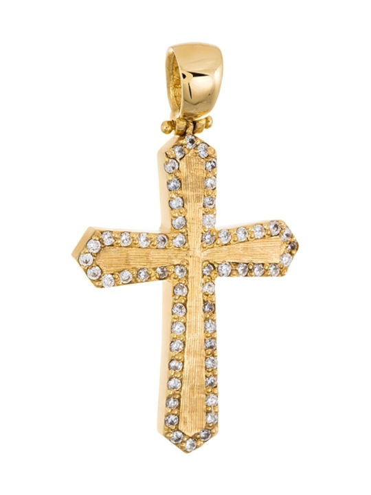 Damen Gold Kreuz 14K