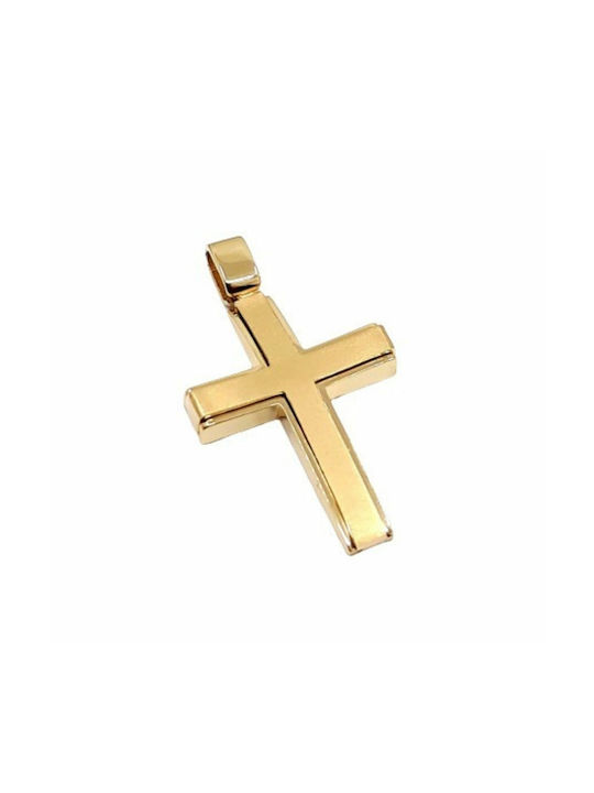 Herren Gold Kreuz 14K