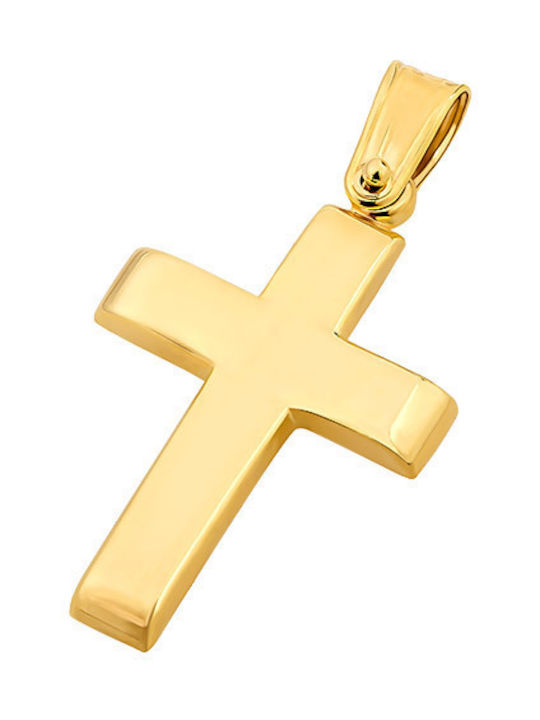 Herren Gold Kreuz 14K