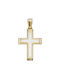 Herren Gold Kreuz 14K